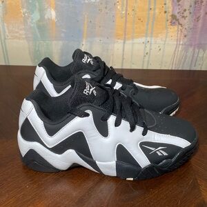 Reebok Kamikaze 2  OG low Black White Basketball Shoes size 5